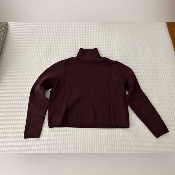 & Other Stories Turtleneck Sweater in Eggplant - Picture 1 of 4